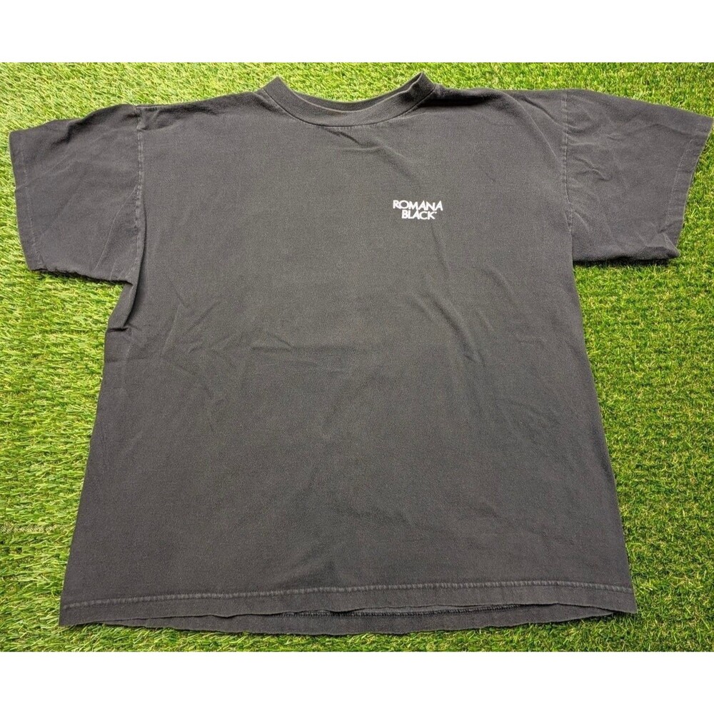 Vintage Romana Black T-Shirt Pyramid size XL Single Stitch